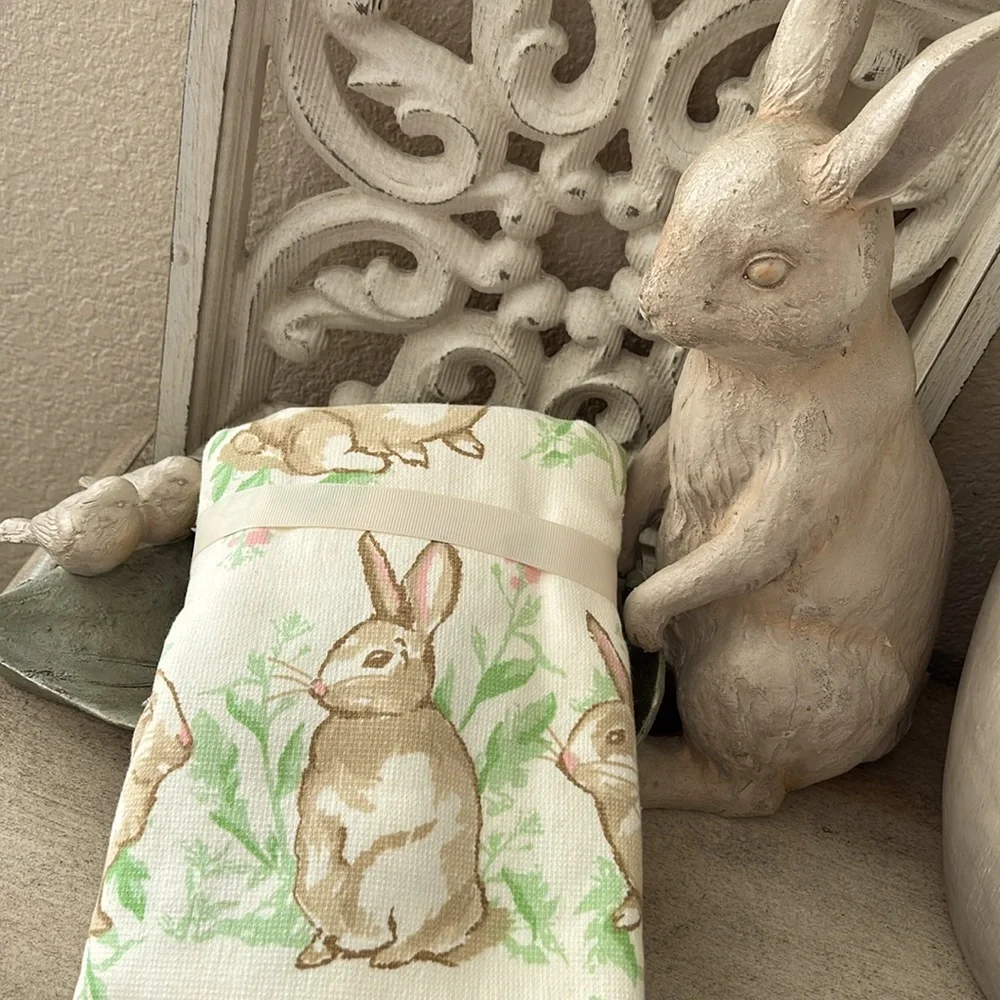 Boho Farmhouse Spring Easter cotton hand towels